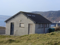 The old toilet block before work began on the Resource Centre.